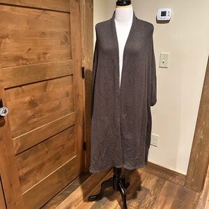 Eileen Fisher Woman long open cardigan OS